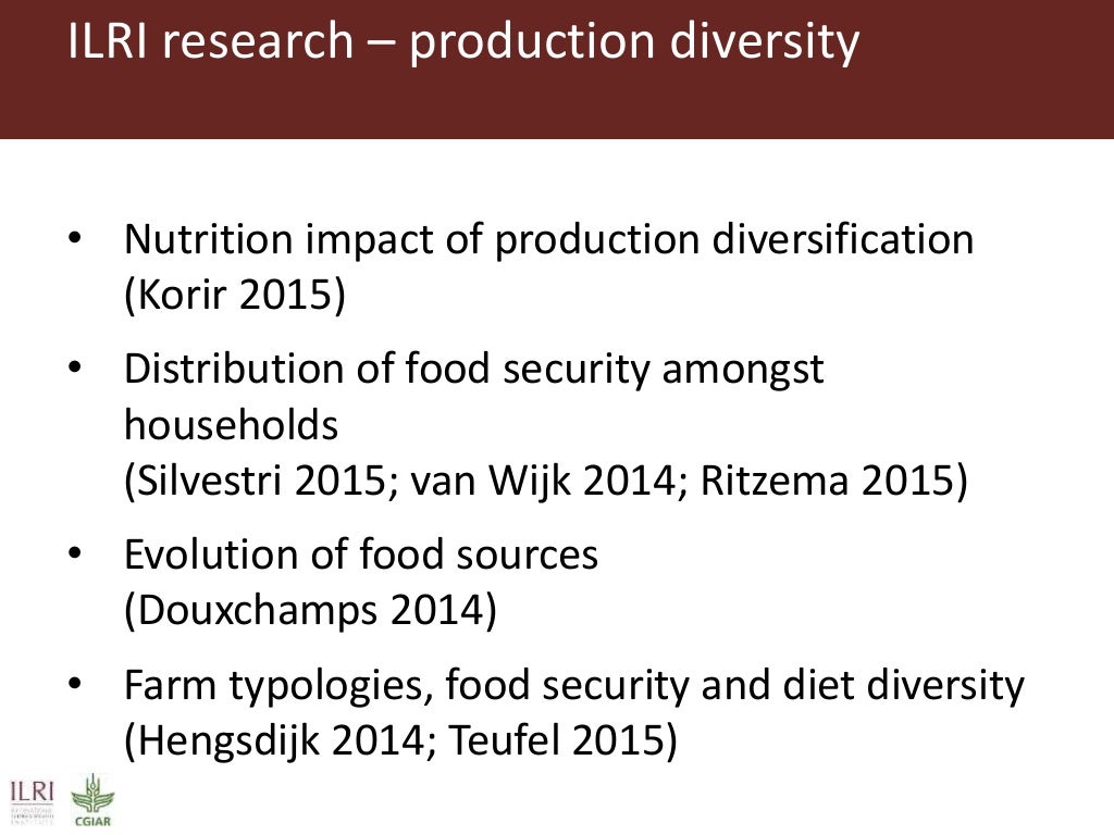 Livestock and food security An ILRI perspective