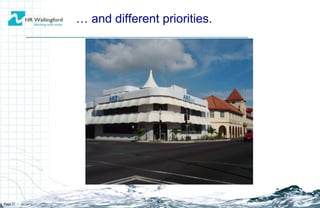 …  and different priorities.  Page  