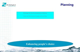 Page  Strategy for the Development of Samoa National Development goals and priorities Enhancing people’s choice Planning 