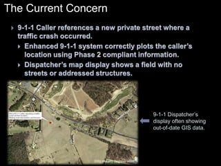 Conversion of City GIS data to match County data modelAssure jurisdictional data standards1996           GIS data provided to HRECC for map displayProprietary,  non-integrated map display systemDevelopment of road centerlines, structures & addresses