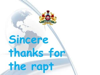 Sincere
thanks for
the rapt
 