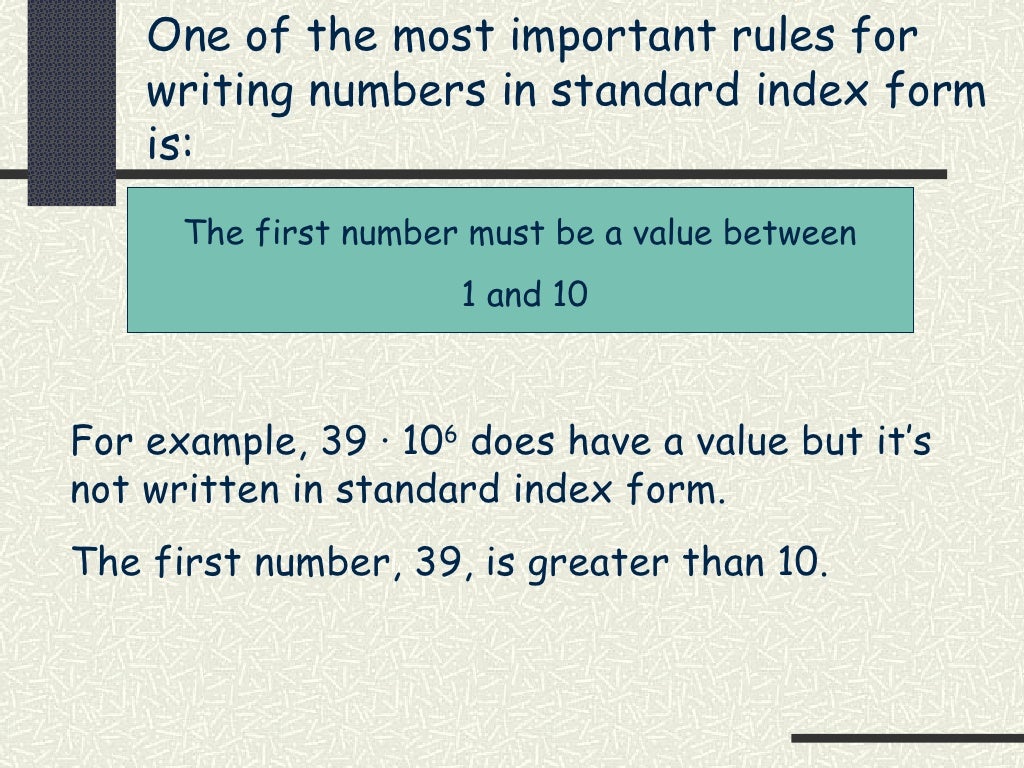 Index Form