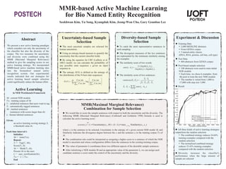 MMR-based active machine learning for Bio named entity recognition
