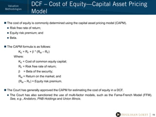 DCF – Weighted Average Cost of Capital<br />The next step in a DCF is to calculate a discount rate which will determine th...