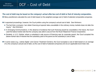 DCF – Cost of Equity—Adjustments<br />Expert witnesses will often adjust the cost of equity to reflect company-specific ri...