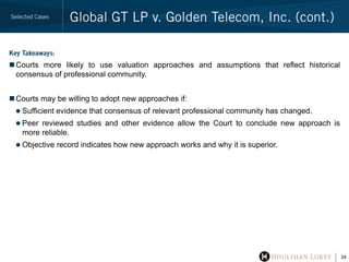 Global GT LP v. Golden Telecom, Inc.<br />Global GT LP v. Golden Telecom, Inc. (“Golden Telecom”)<br />Analysis<br />The C...