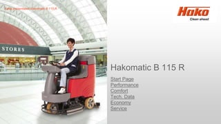 Sales presentation Hakomatic B 115 R
Hakomatic B 115 R
Start Page
Performance
Comfort
Tech. Data
Economy
Service
 