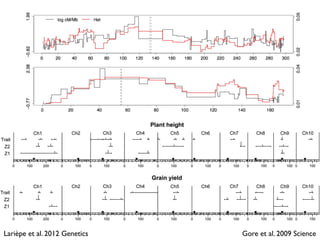 Gore et al. 2009 ScienceLarièpe et al. 2012 Genetics
 