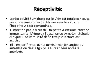 3-Histoire naturelle et
physiopathologie
• Histoire naturelle
L'infection par le virus de l'hépatite A entraîne un
process...