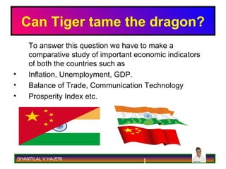 Can Tiger tame the dragon? ,[object Object],[object Object],[object Object],[object Object],SHANTILAL V HAJERI 