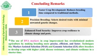 Molecular marker assisted selection - Smart breeding | PPTX