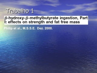 Trabalho 1 Philip et al., M.S.S.E.  Dez. 2000. 