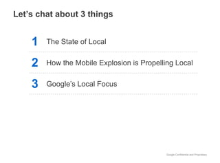 Let’s chat about 3 things