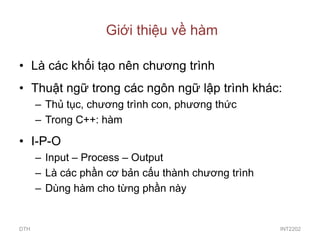 Hàm can bản | PDF