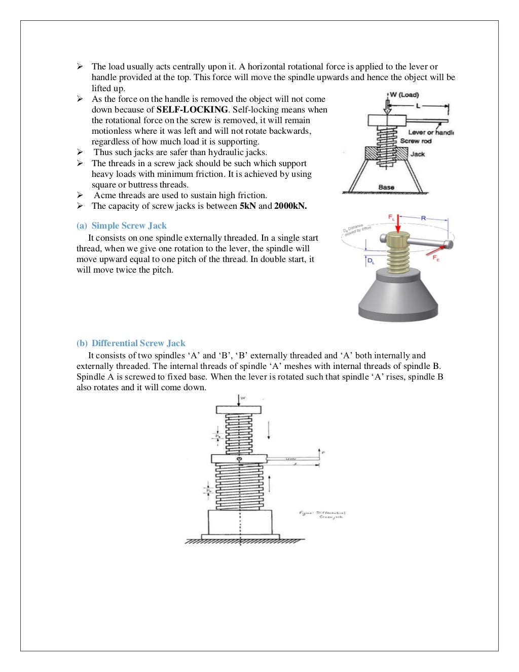 Design and Simulation of Hydraulic Jack