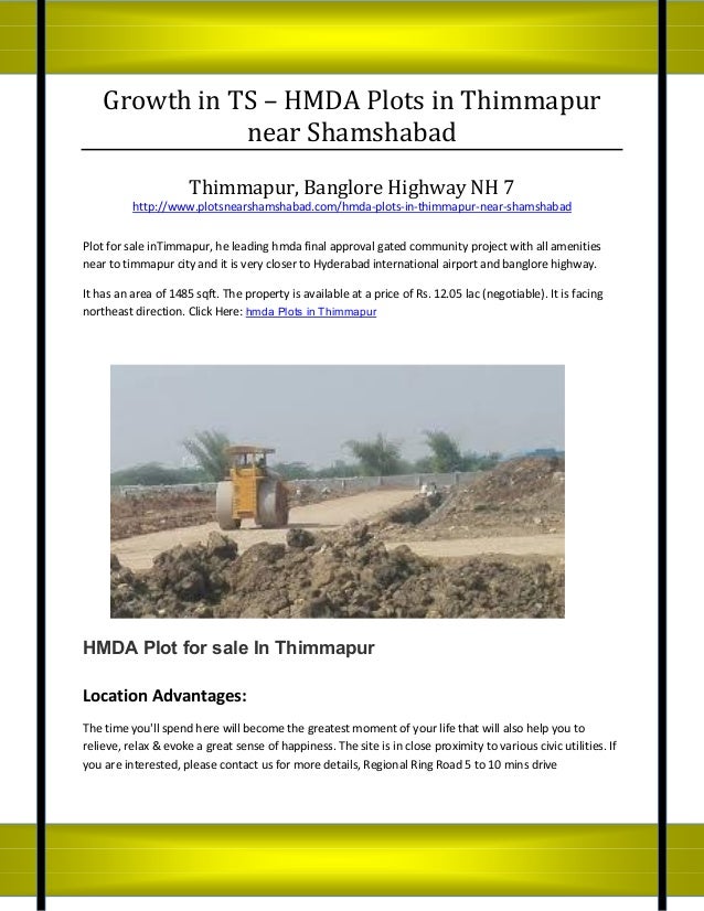 Huda plots at shamshabad