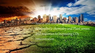 “
Source and sink for greenhouse gases,
Atmospheric chemistry and Plant senses
and responses to increasing CO2
concentration
 