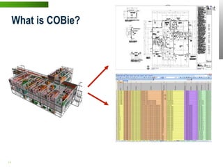 What is COBie?




14 | WWW.BENTLEY.COM
 