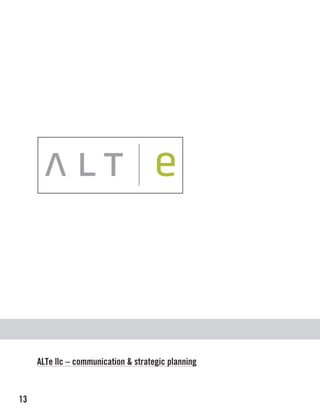 ALTe llc – communication & strategic planning



13
 