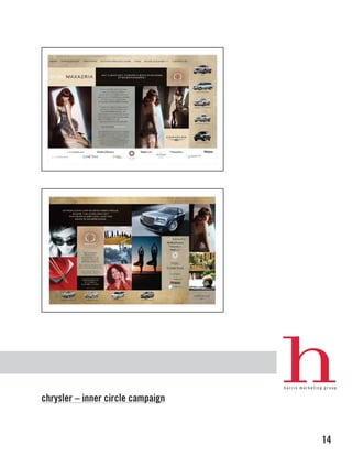 chrysler – inner circle campaign



                                   14
 