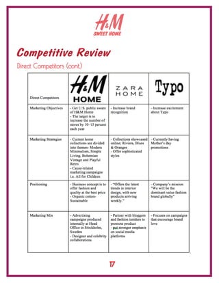 SWEET HOME
Competitive Review
Direct Competitors (cont.)
17
 