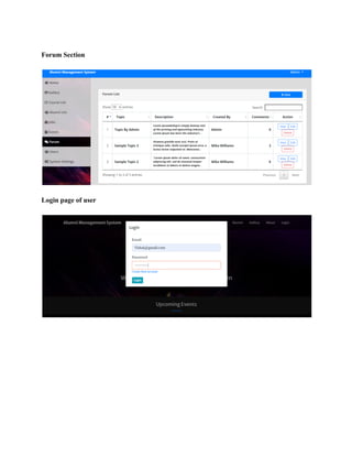 Alumni Management System | PDF