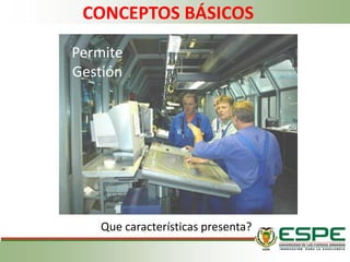 CONCEPTOS BÁSICOS
Permite
Gestión
Que características presenta?
 