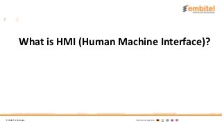 Embitel Technologies International presence:
What is HMI (Human Machine Interface)?
 