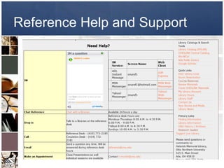 Reference Help and Support
 