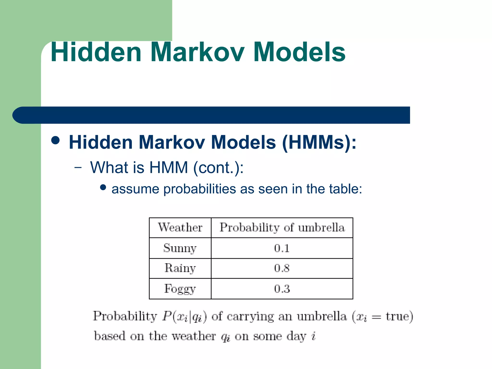 Hidden markov model ppt | PPT