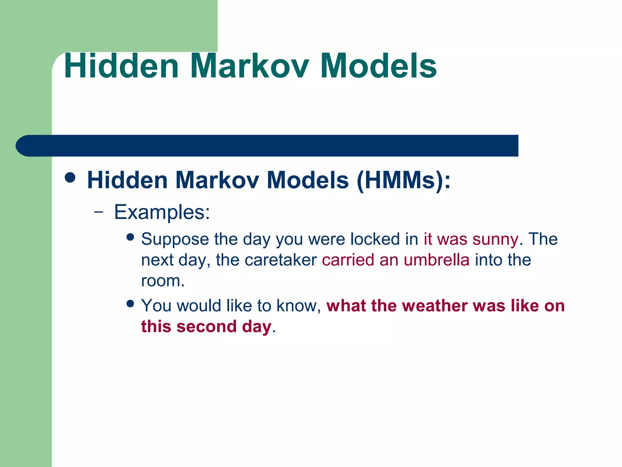 Hidden markov model ppt | PPT | Physics | Science