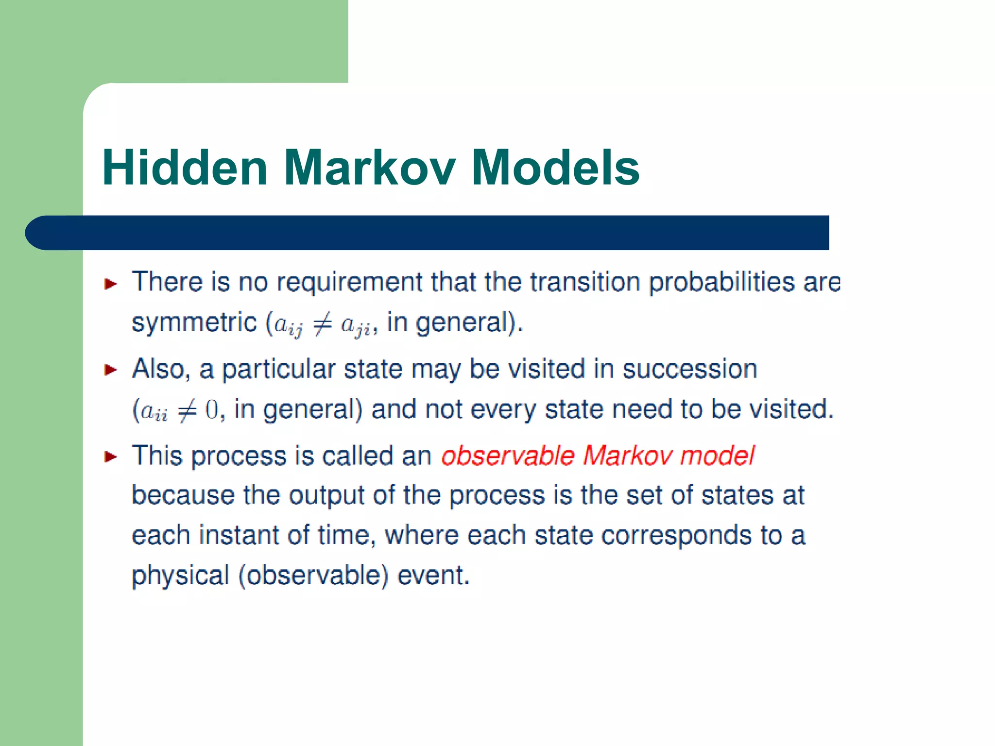 Hidden markov model ppt | PPT | Physics | Science