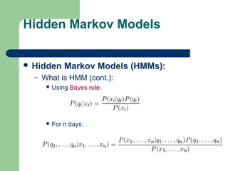 Hidden markov model ppt | PPT