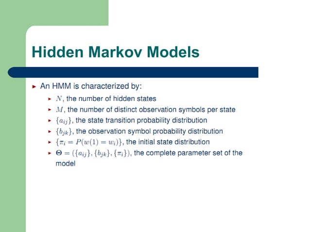 Hidden markov model ppt | PPT