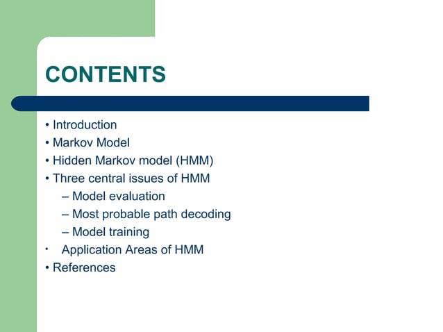 Hidden markov model ppt