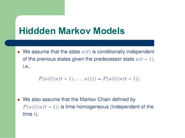 Hidden markov model ppt