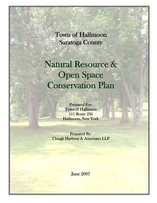 Draft Open Space Plan for the Town of Halfmoon