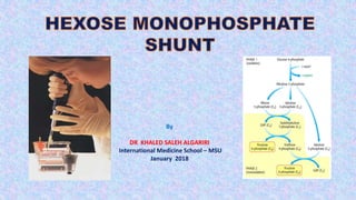 hexose monophosphate shunt glutathione HEXOSE MONOPHOSPHATE SHUNT