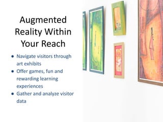 Howler
● Notifications to users
near a promotion they
would be interested in
● 200 shops and
restaurants
● Utilizes 700 beacons
throughout the Boston
metropolitan area
 