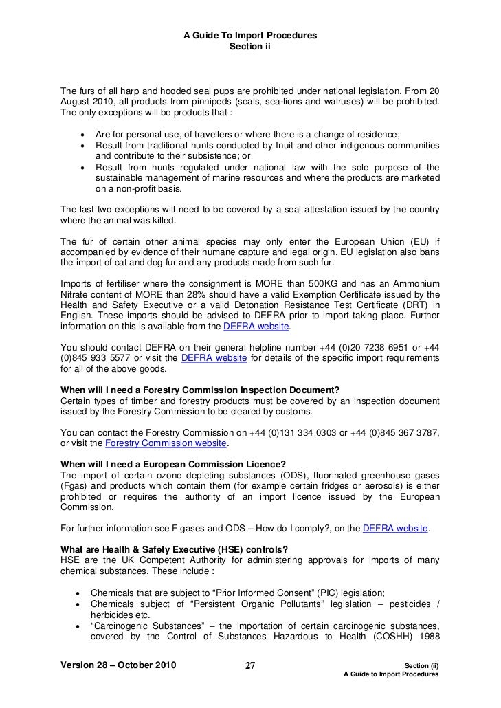 Hmrc Starter Pack Guide To Import And Export