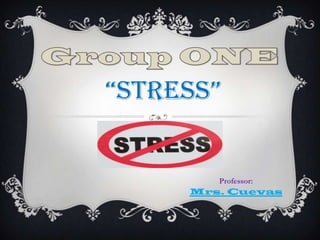 “STRESS”


        Professor:
     Mrs. Cuevas
 