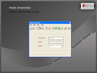 Hotel Amenities Defines Totals Amenities of Hotel 