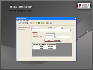 Billing Instruction  Defines Billing Instructions.  
