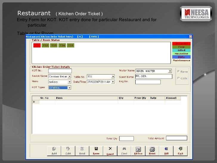 Restaurant Kitchen Management Forms hotel management software presentation Restaurant Kitchen Management Forms hotel management software presentation