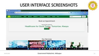 Government Polytechnic, Adityapur
24/05/2025 13
USER INTERFACE SCREENSHOTS
 