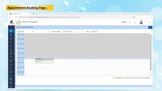 Appointment Booking Page :
 