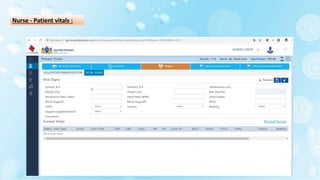 Nurse - Patient vitals :
 