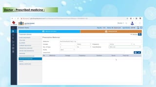 Doctor - Prescribed medicine :
 