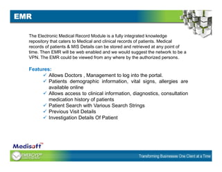 Hms Emr Hms e brochure | PDF