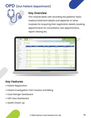 Hospital Management System Software Brochure | PDF